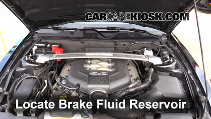 2012 Ford Mustang GT 5.0L V8 Coupe Brake Fluid Check Fluid Level